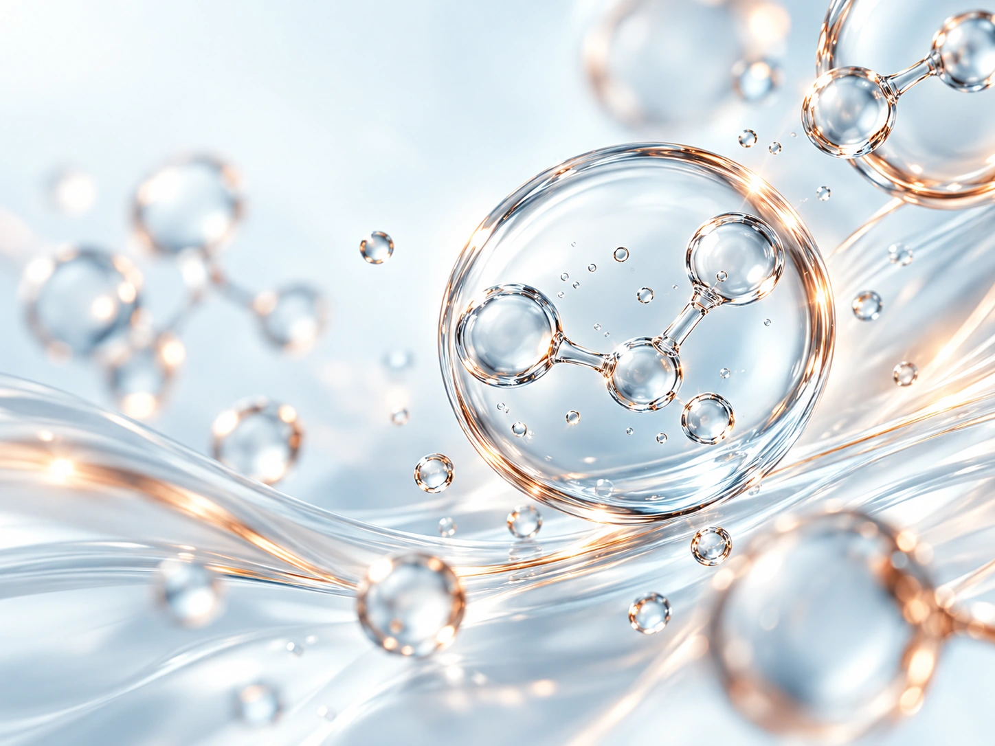 Abstract scientific molecular visual